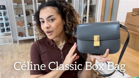 celine classic box bag review|Celine box bag price.